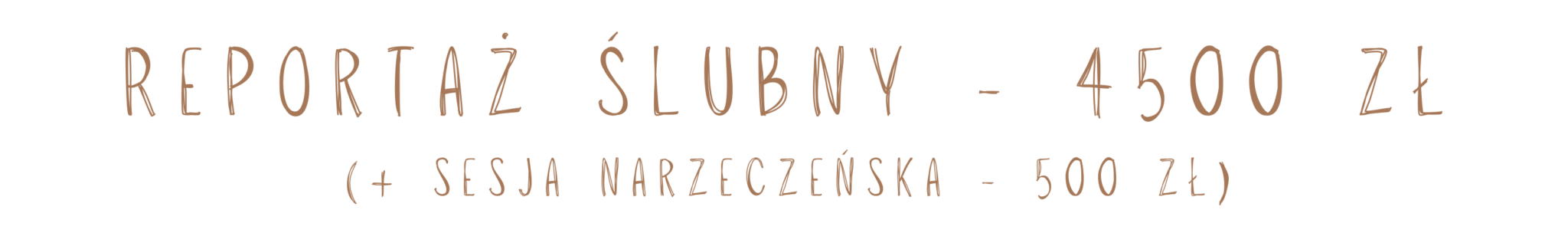 NAPISY na strone 2023 - Oferta ślubna 2025